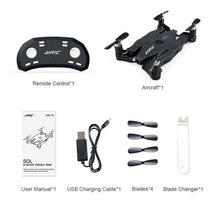 JJR/C H49 2 4GHz Ultra thin Foldable Mini Quadcopter Drone with Wifi FPV 720P HD Live Video Camera Altitude Hold 360' Flips hi