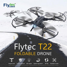 Flytec T22 RC 2.4G 4CH 6-Axis Gyro Foldable Remote Control Quadcopter UAV 3D Flip LED light Mini Rc Drone For Sale