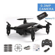 LF606 3 BatteriesMini RC Drone With 720P Camera FPV Quadcopter Foldable RC Drones HD Altitude Hold Mini Drone Children Kid Toys