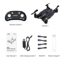JJR/C H49 2 4GHz Ultra thin Foldable Mini Quadcopter Drone with Wifi FPV 720P HD Live Video Camera Altitude Hold 360' Flips hi