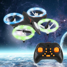 DWI D6 Mini Neon Drone RC Quadcopter Aircraft with Altitude Hold 3D Flip LED Light Headless Mode 360 Flip for Kids Toy